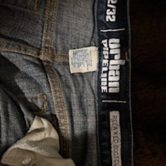 Urban Pipeline Men's Bootcut Denim Jeans Blue, 32/32 - Picture 3 of 3